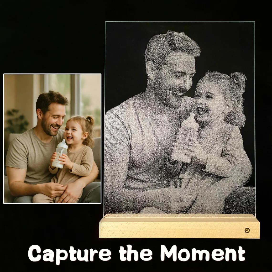 Family Hammer Painting — custom hammered glass art by LuminArt