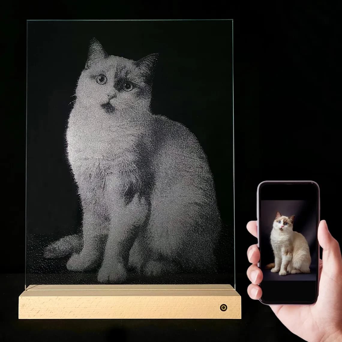 Pet Glass Hammer Painting — custom hammered glass art by LuminArt